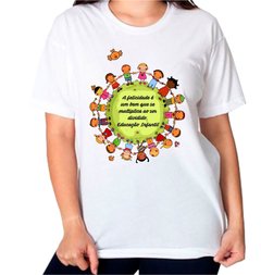 1 Camiseta Personalizada Educação Infantil