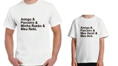 Kit 2 Camisas Personalizadas Meu Neto Meu Avô