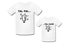 Camisas Personalizadas Tal Pai Tal Filho Microfone