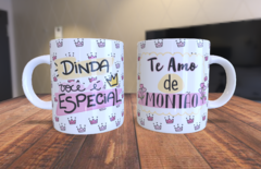 Linda caneca com frase dinda você é especial - Te amo de montão cd01 - comprar online