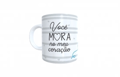 Caneca Presente para Avô Você Mora no Meu Coração - comprar online