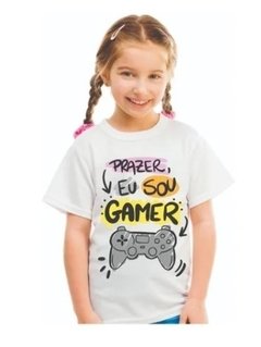 Camiseta divertida sou gamer menina