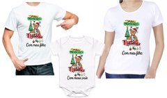 Kit 3 camisas Personalizadas ursinhos primeiro natal