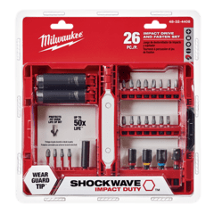 SET DE PUNTAS Y ACCESORIOS MILWAUKEE SHOCKWAVE - 48324408