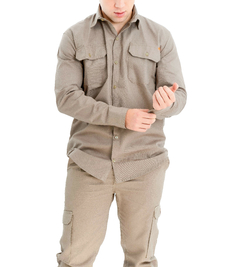 Camisa de Trabajo Beige - comprar online