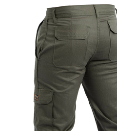 PANTALON CARGO DE TRABAJO VERDE FULL WORK - comprar online