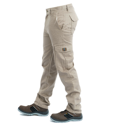 PANTALON CARGO DE TRABAJO BEIGE FULL WORK