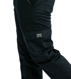 PANTALON CARGO DE TRABAJO NEGRO FULL WORK - comprar online