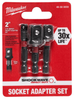 3 ADAPTADORES DE IMPACTO SHOCKWAVE MILWAUKEE - 48325033 en internet