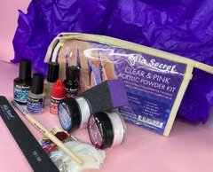 KIT ACRILICO CLEAR/PINK MIA SECRET en internet