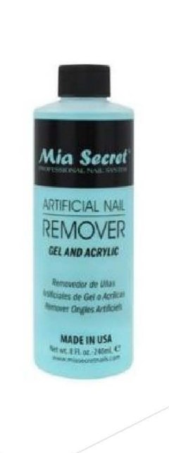 REMOVEDOR DE ESMALTE PERMANENTE Y UÑAS ARTIFICIALES MIA SECRET