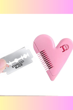 PEINE DE CORTE DE PELO MANUAL DOBLE CARA (CORAZON) - comprar online