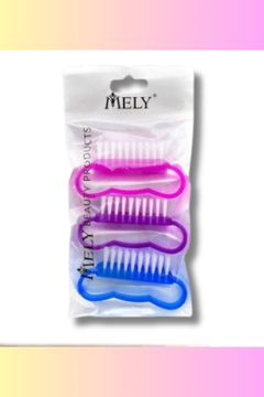 CEPILLO DE UÑAS PARA QUITAR POLVO x3 (MELY)