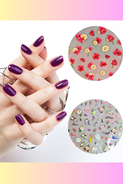 STICKERS AUTOADHESIVOS (NAIL ART) - comprar online