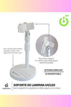 SOPORTE DE LAMPARA UV/LED (CHERIMOYA)