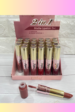 Matte Lipstick Set 2 en 1 Mely en internet