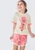 Pijama Curto Infantil Menina Que Brilha no Escuro - comprar online