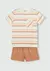 Conjunto Curto Infantil Menino Listrado