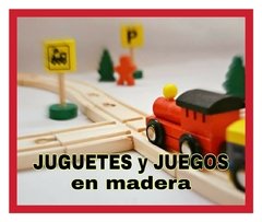 Banner de la categoría JUGUETES Y JUEGOS en madera