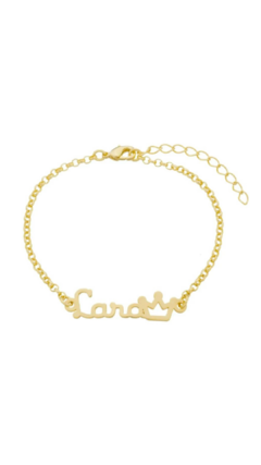 Pulseira Personalizada Infantil Manuscrita + Anel Infantil Banhado em Ouro 18k - comprar online