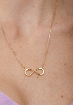 Colar com Infinito 50cm Banhado em Ouro 18k - comprar online