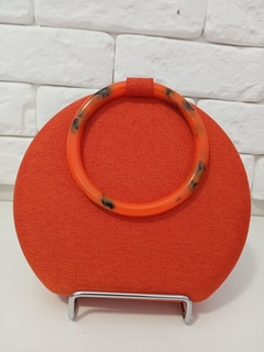 Bolsa Clutch Argolas Laranja - comprar online