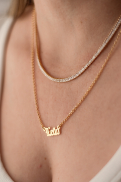 Colar Personalizado Signo Elo Português Banhado em Ouro 18k