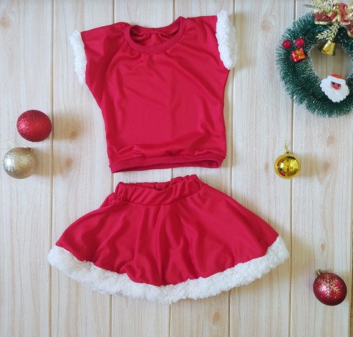 Conjunto de roupa fashion para natal