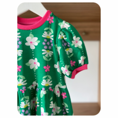 Vestido flor verde - comprar online