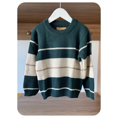 Tricot listrado verde