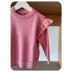 Tricot rosa babado - comprar online