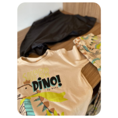 Pijama Dino com capa - NiNáh kids