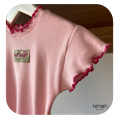 Blusinha ribana rosa - loja online