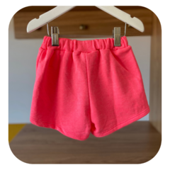 Short saia rosa neon - NiNáh kids