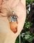 Colgante punta de cuarzo mandarina con nudo celta - comprar online