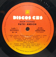 Vinilo Lp Patxi Andion - Amor Primero 1983 Argentina en internet