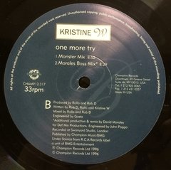 Vinilo Maxi - Kristine W - One More Try 1996 Usa - tienda online