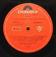 Vinilo Lp - Manuela Bravo - Vivir 1984 Argentina - BAYIYO RECORDS