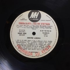 Vinilo Compilado - Varios - Amore Libero 1982 Argentina - BAYIYO RECORDS