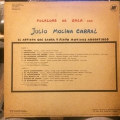Vinilo Julio Molina Cabral Folklore De Gala Lp Argentina 77 - comprar online