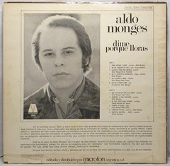 Vinilo Lp - Aldo Monges - Dime Porque Lloras - Argentina - comprar online