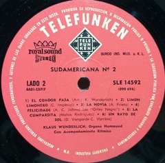 Vinilo Klaus Wunderlich Sud Americana N° 2 Lp - BAYIYO RECORDS