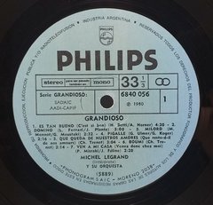 Vinilo Lp - Michel Legrand - Grandioso 1980 Argentina - BAYIYO RECORDS