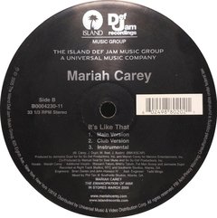 Vinilo Maxi Mariah Carey - It's Like That - 2005 Usa - comprar online