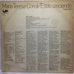 Vinilo Maria Teresa Corral Estas Creciendo Lp Argentina 1976 - comprar online