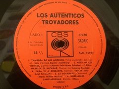 Vinilo Los Autenticos Trovadores Lp Argentina 1965 - BAYIYO RECORDS