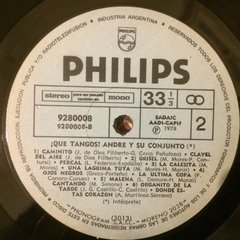 Vinilo Andre Y Su Conjunto Que Tangos! Lp Argentina 1978 - BAYIYO RECORDS