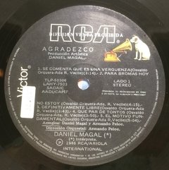 Vinilo Lp - Daniel Magal - Agradezco 1986 Argentina - BAYIYO RECORDS