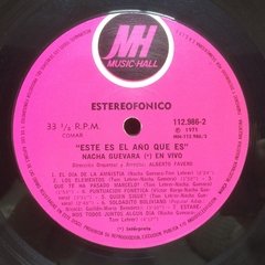 Vinilo Nacha Guevara Este Es El Año Que Es (en Vivo) Lp 1971 - BAYIYO RECORDS
