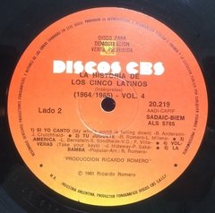 Vinilo Los Cinco Latinos - La Historia De Los Cinco Latinos - tienda online